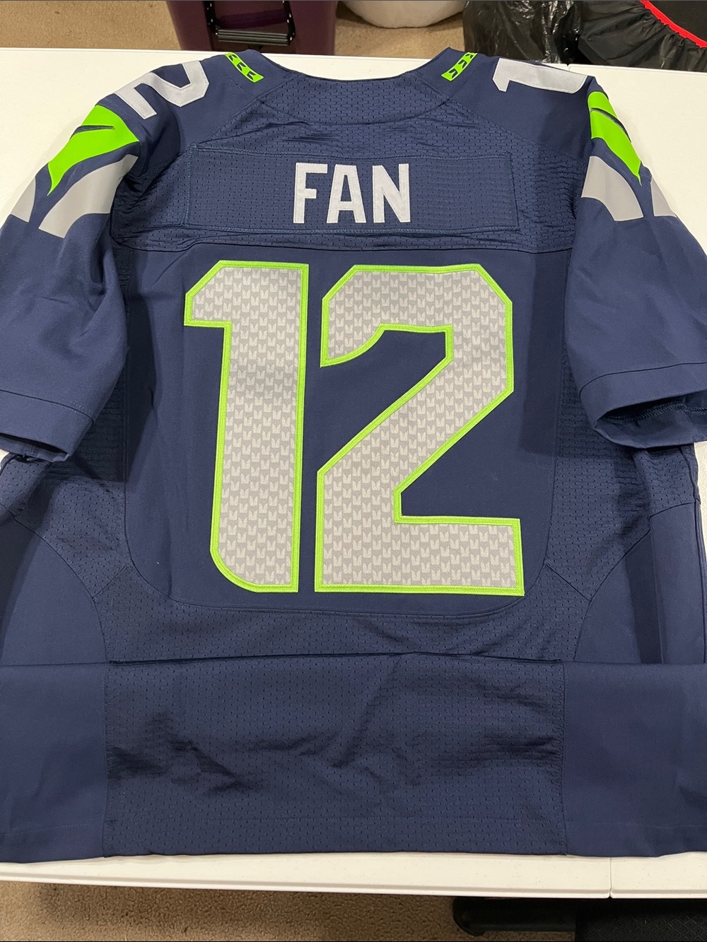 Seattle Seahawks Dark Navy Home Jersey #12 Fan - Picture 2 of 7
